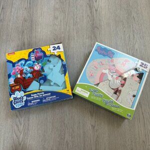Blues Clues & Peppa Pig Foam Puzzle Bundle
